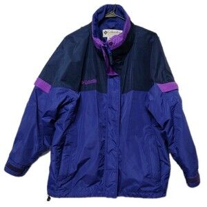 Columbia Womens Bugaboo Jacket Blue Purple Size XL Nylon Vintage Outer Layer USA